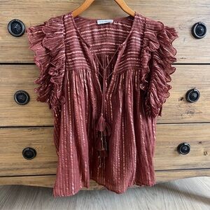 Ulla Johnson flutter sleeve top